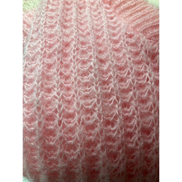 Vintage Charisma Girls Sz 8 Turtle neck Sweater pink Preppy Shabby Chic - Picture 9 of 10